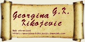 Georgina Kikojević vizit kartica
